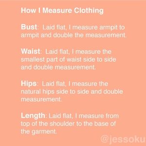 How I Measure Clothing